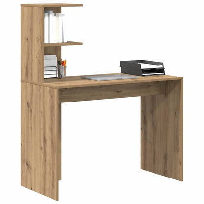 Bureau met plank Artisan Eiken 102 x 50 x 124 cm Bewerkt hout