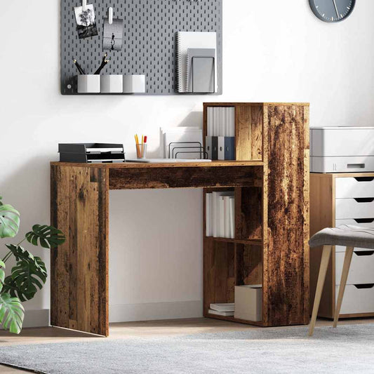 Bureau met plank Oud Hout 108 x 55 x 103.5 cm Bewerkt hout