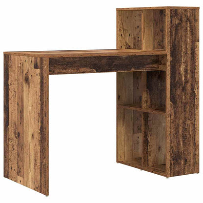 Bureau met plank Oud Hout 108 x 55 x 103.5 cm Bewerkt hout