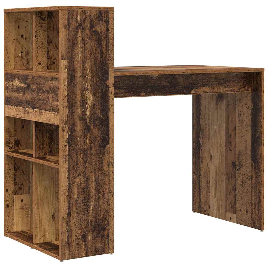 Bureau met plank Oud Hout 108 x 55 x 103.5 cm Bewerkt hout