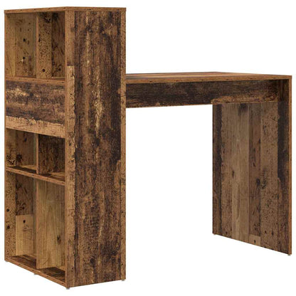 Bureau met plank Oud Hout 108 x 55 x 103.5 cm Bewerkt hout