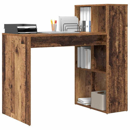 Bureau met plank Oud Hout 108 x 55 x 103.5 cm Bewerkt hout