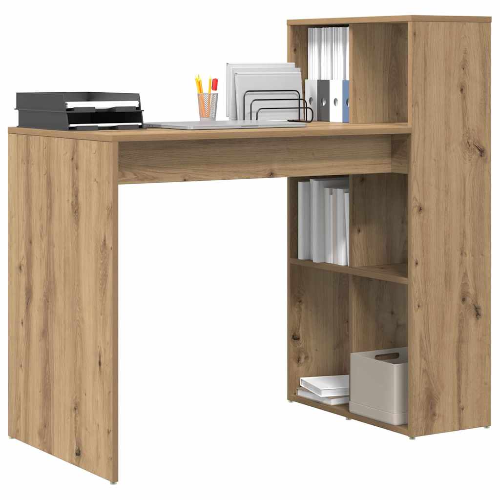 Bureau met plank Artisan Eiken 108 x 55 x 103.5 cm Bewerkt hout