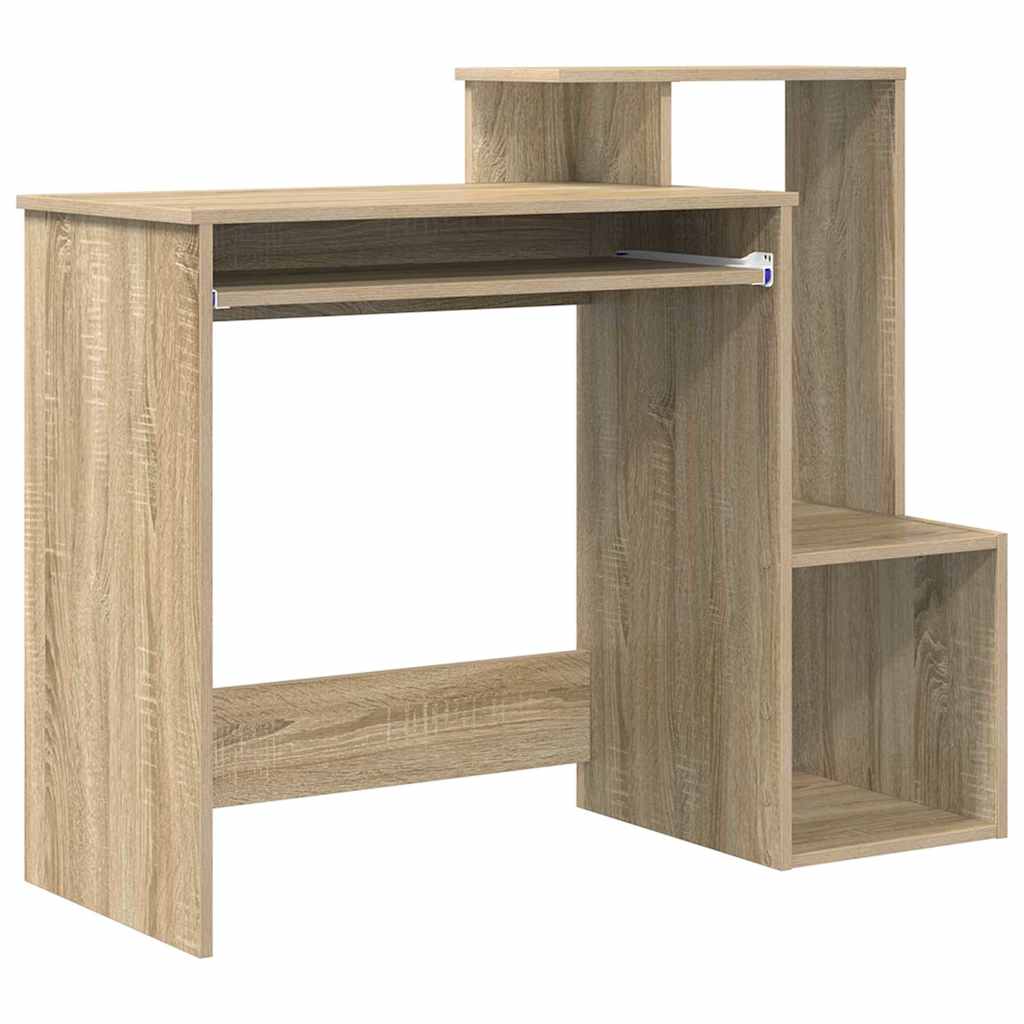 Bureau met lade Sonoma Eiken 106 x 41 x 88.5 cm Bewerkt hout