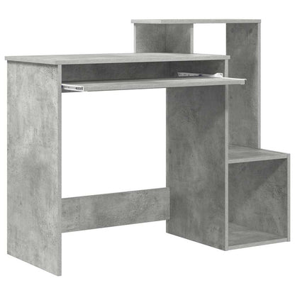 Bureau met lade Beton Grijs 106 x 41 x 88.5 cm Bewerkt hout