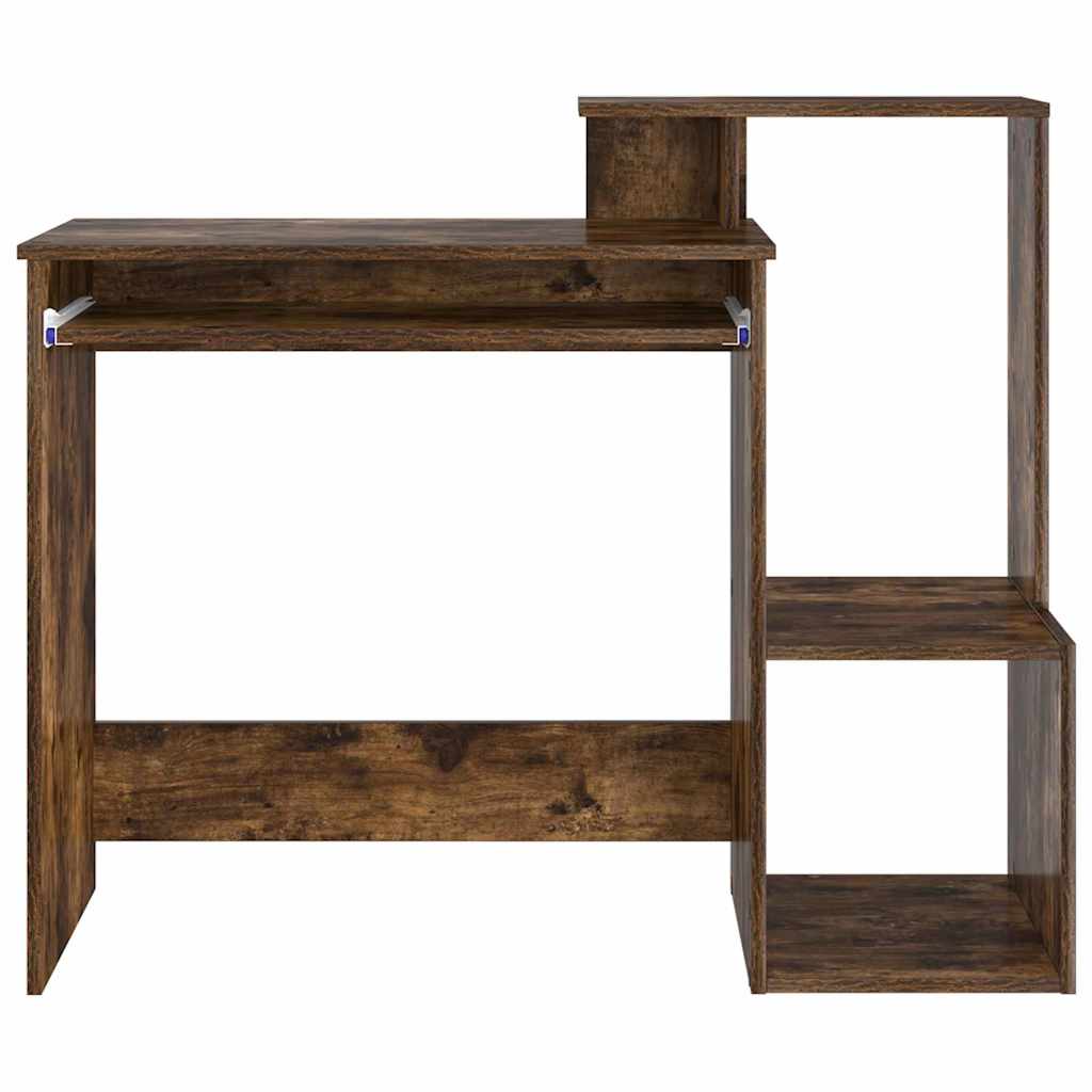 Bureau met lade Gerookt eiken 106 x 41 x 88.5 cm Bewerkt hout