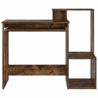 Bureau met lade Gerookt eiken 106 x 41 x 88.5 cm Bewerkt hout