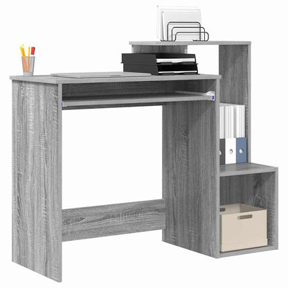 Bureau met lade Grijs Sonoma 106 x 41 x 88.5 cm Bewerkt hout