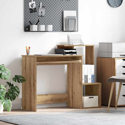 Bureau met lade Artisan Eiken 106 x 41 x 88.5 cm Bewerkt hout