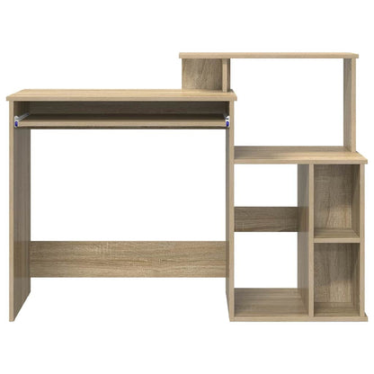 Bureau met lade Sonoma Eiken 120,5 x 44 x 88,5 cm Bewerkt hout