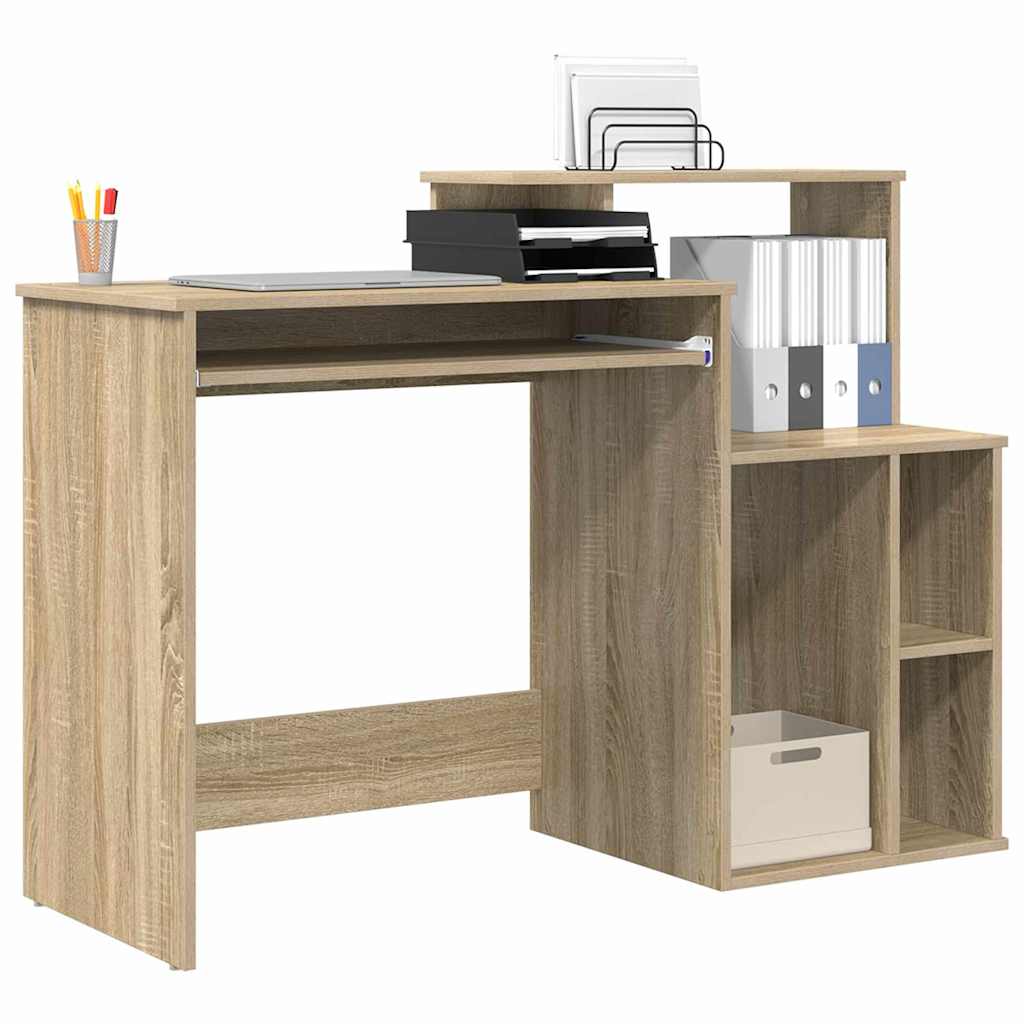 Bureau met lade Sonoma Eiken 120,5 x 44 x 88,5 cm Bewerkt hout