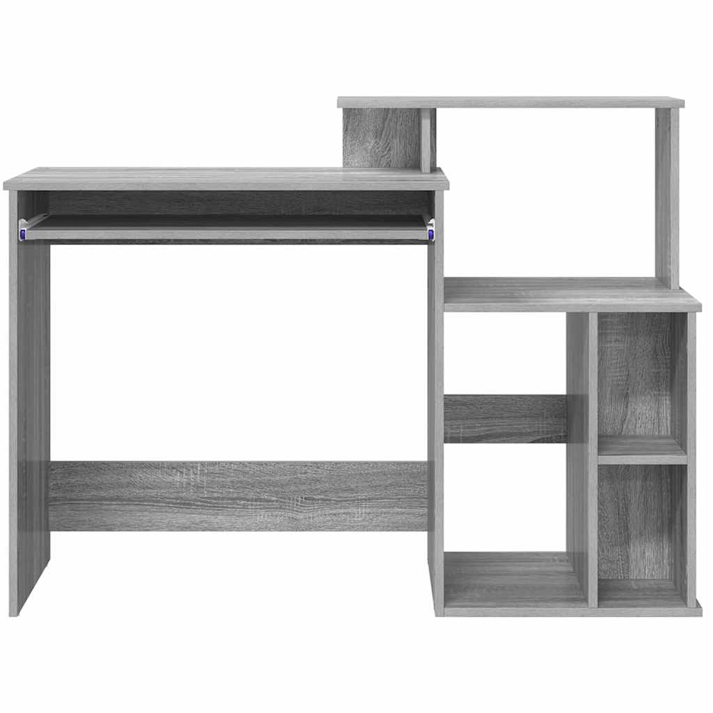 Bureau met lade Grijs Sonoma 120,5 x 44 x 88,5 cm Bewerkt hout