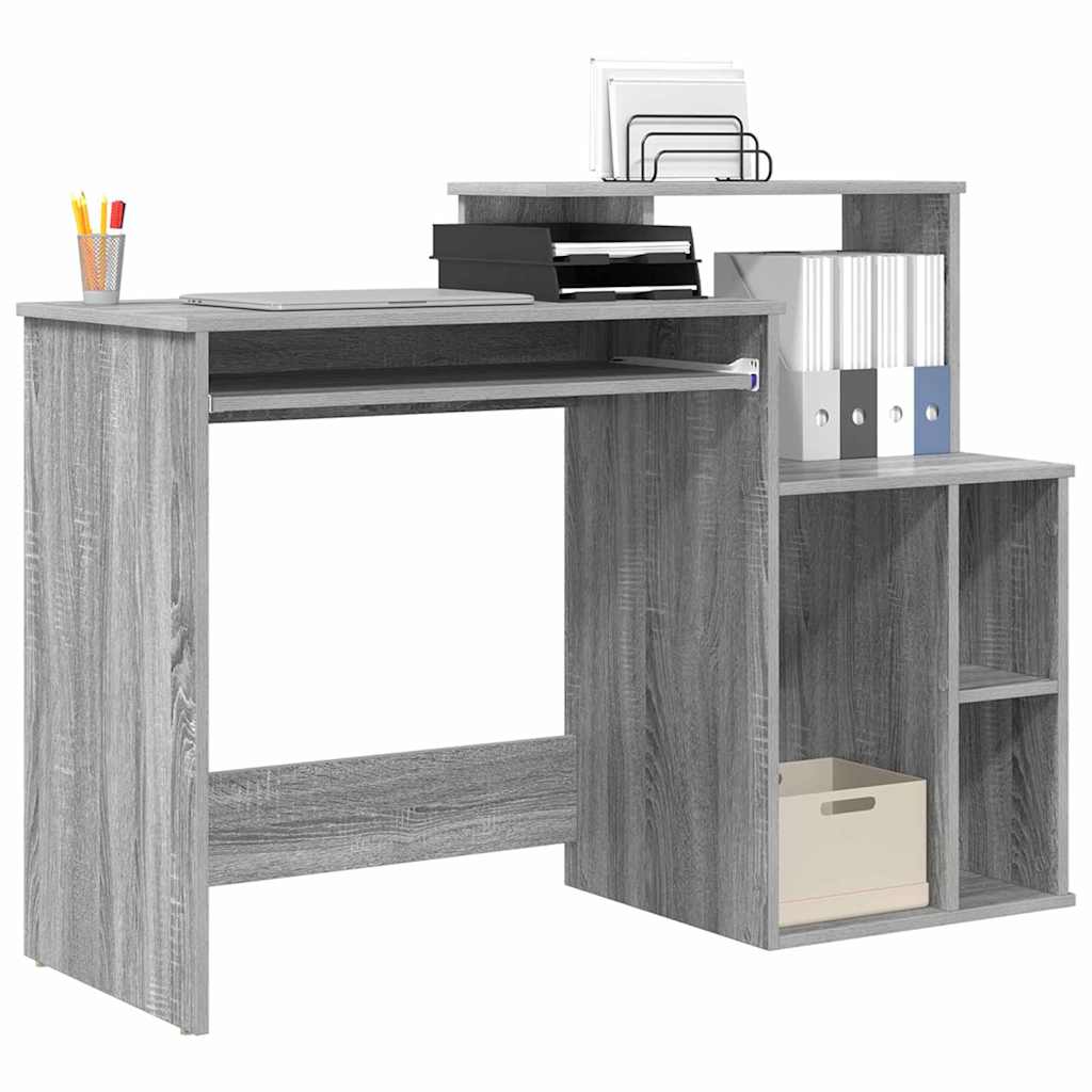 Bureau met lade Grijs Sonoma 120,5 x 44 x 88,5 cm Bewerkt hout