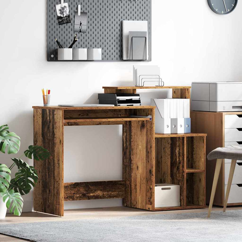 Bureau met lade Oud Hout 120,5 x 44 x 88,5 cm Bewerkt hout