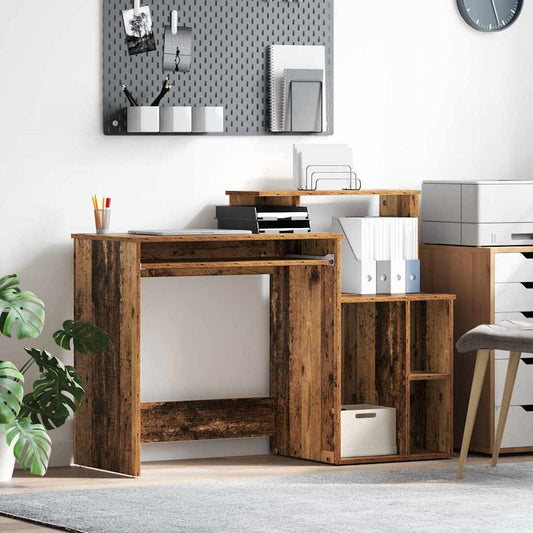 Bureau met lade Oud Hout 120,5 x 44 x 88,5 cm Bewerkt hout