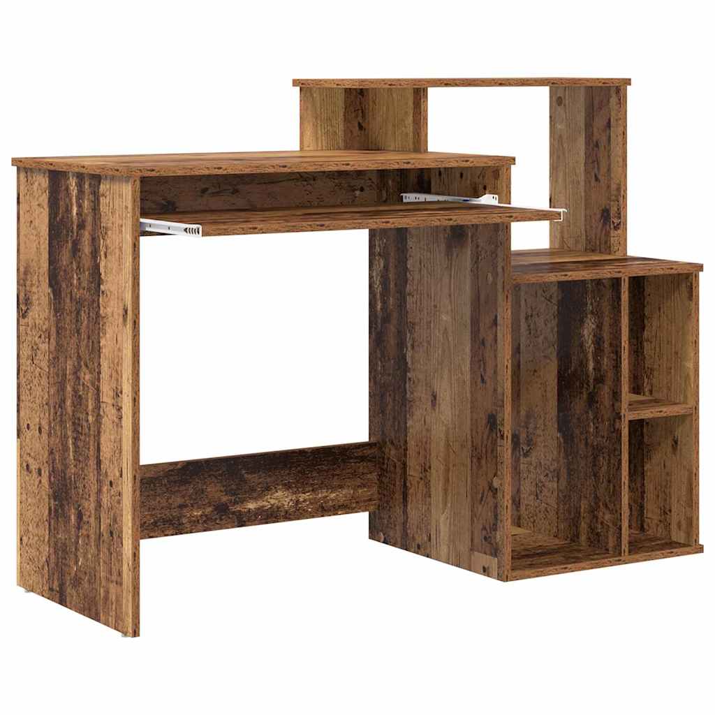 Bureau met lade Oud Hout 120,5 x 44 x 88,5 cm Bewerkt hout
