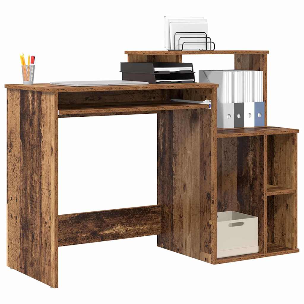 Bureau met lade Oud Hout 120,5 x 44 x 88,5 cm Bewerkt hout