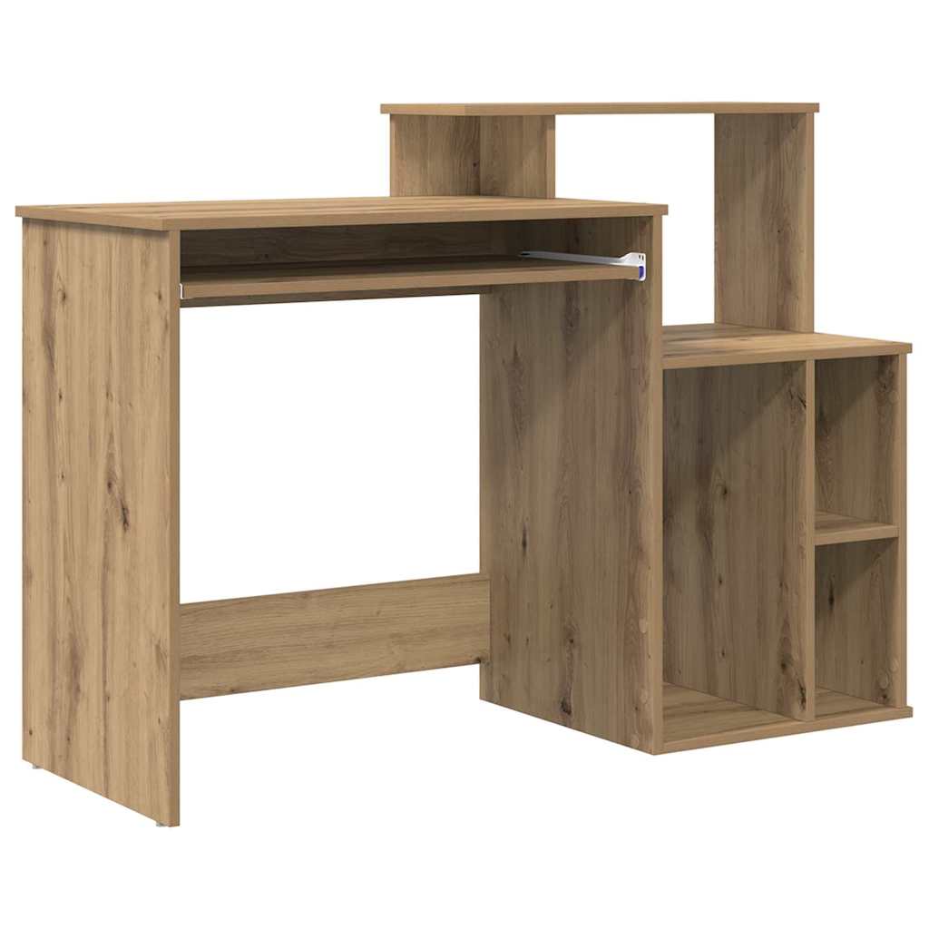 Bureau met lade Artisan Eiken 120,5 x 44 x 88,5 cm Bewerkt hout