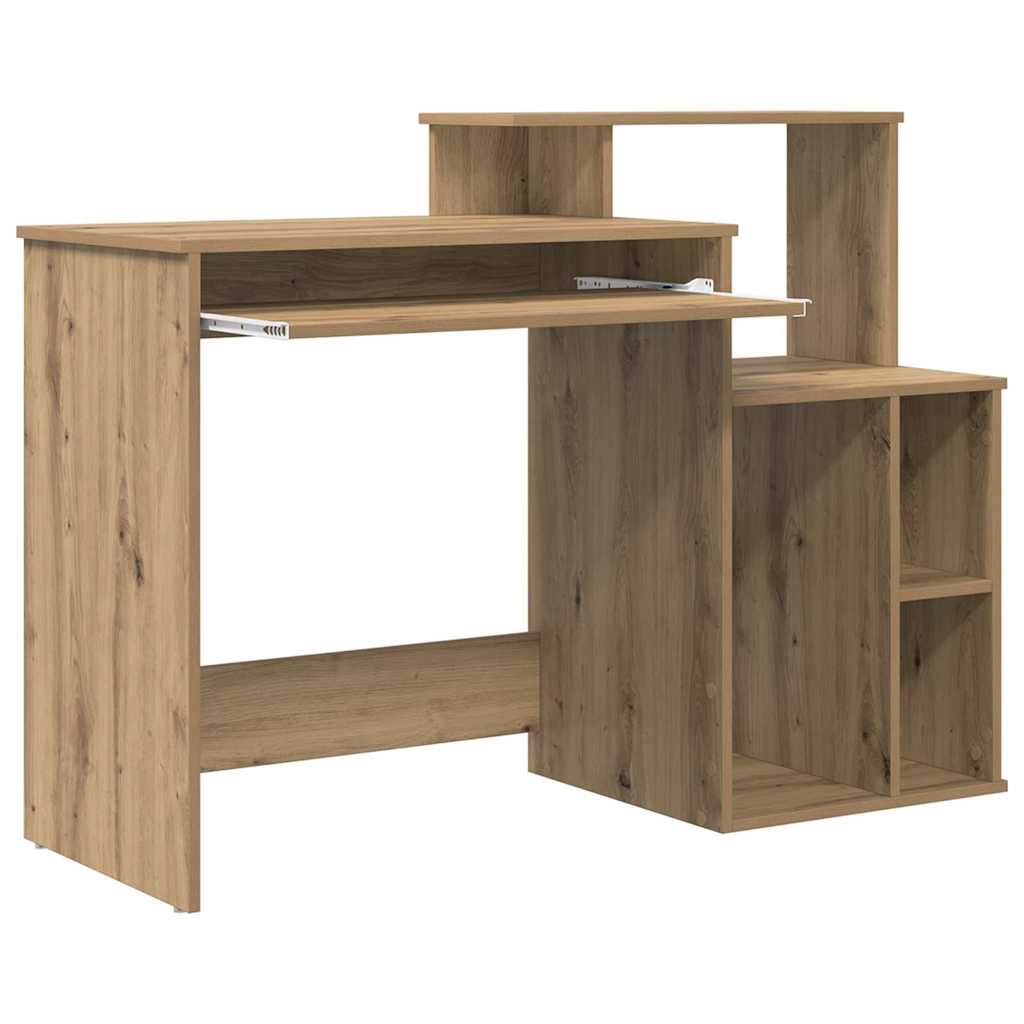 Bureau met lade Artisan Eiken 120,5 x 44 x 88,5 cm Bewerkt hout