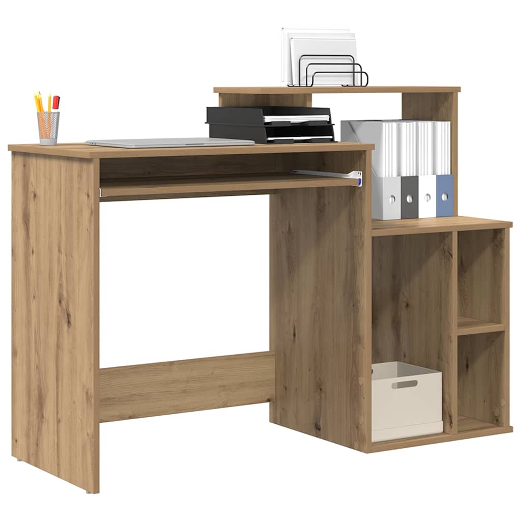 Bureau met lade Artisan Eiken 120,5 x 44 x 88,5 cm Bewerkt hout