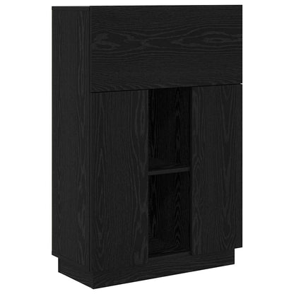 Bureau Zwart Eiken 71,5 x 31,5 x 106,5 cm Bewerkt hout