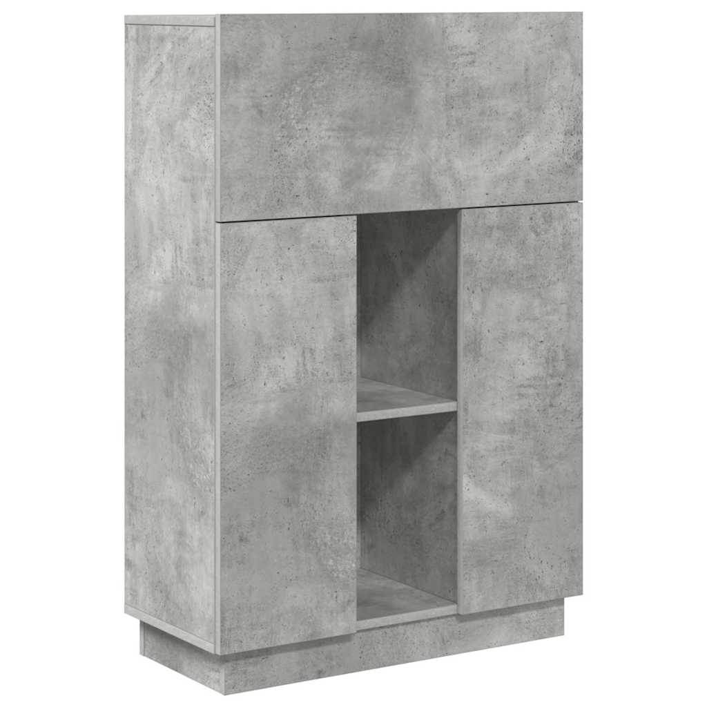 Bureau Beton Grijs 71,5 x 31,5 x 106,5 cm Bewerkt hout