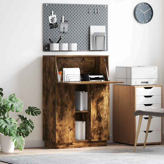 Bureau Gerookt eiken 71,5 x 31,5 x 106,5 cm Bewerkt hout