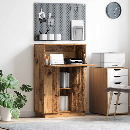 Bureau met plank Oud Hout 71,5 x 31,5 x 106,5 cm Bewerkt hout