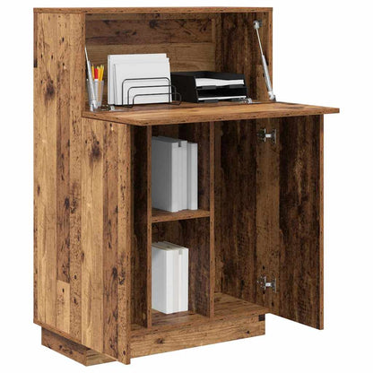 Bureau met plank Oud Hout 71,5 x 31,5 x 106,5 cm Bewerkt hout