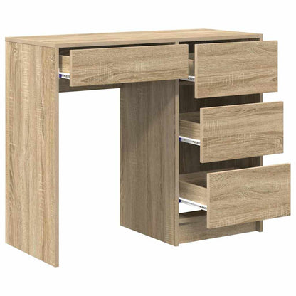 Bureau met lade Sonoma Eiken 90 x 37,5 x 75 cm Bewerkt hout