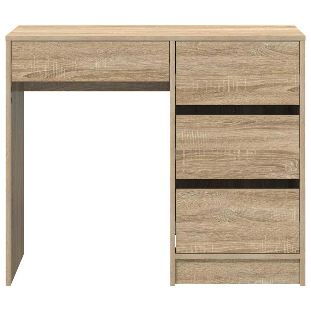 Bureau met lade Sonoma Eiken 90 x 37,5 x 75 cm Bewerkt hout