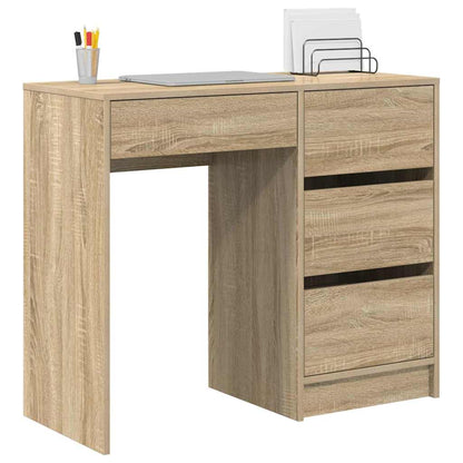 Bureau met lade Sonoma Eiken 90 x 37,5 x 75 cm Bewerkt hout