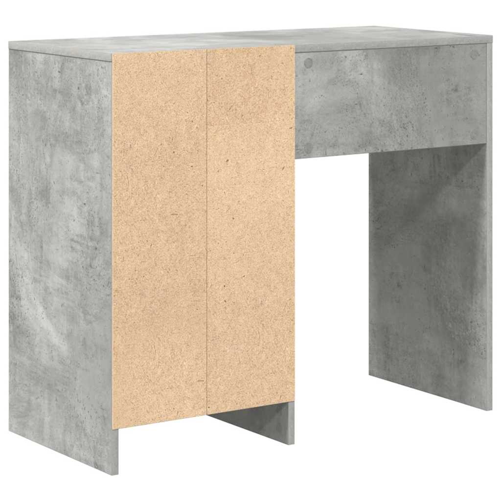Bureau met lade Beton Grijs 90 x 37,5 x 75 cm Bewerkt hout