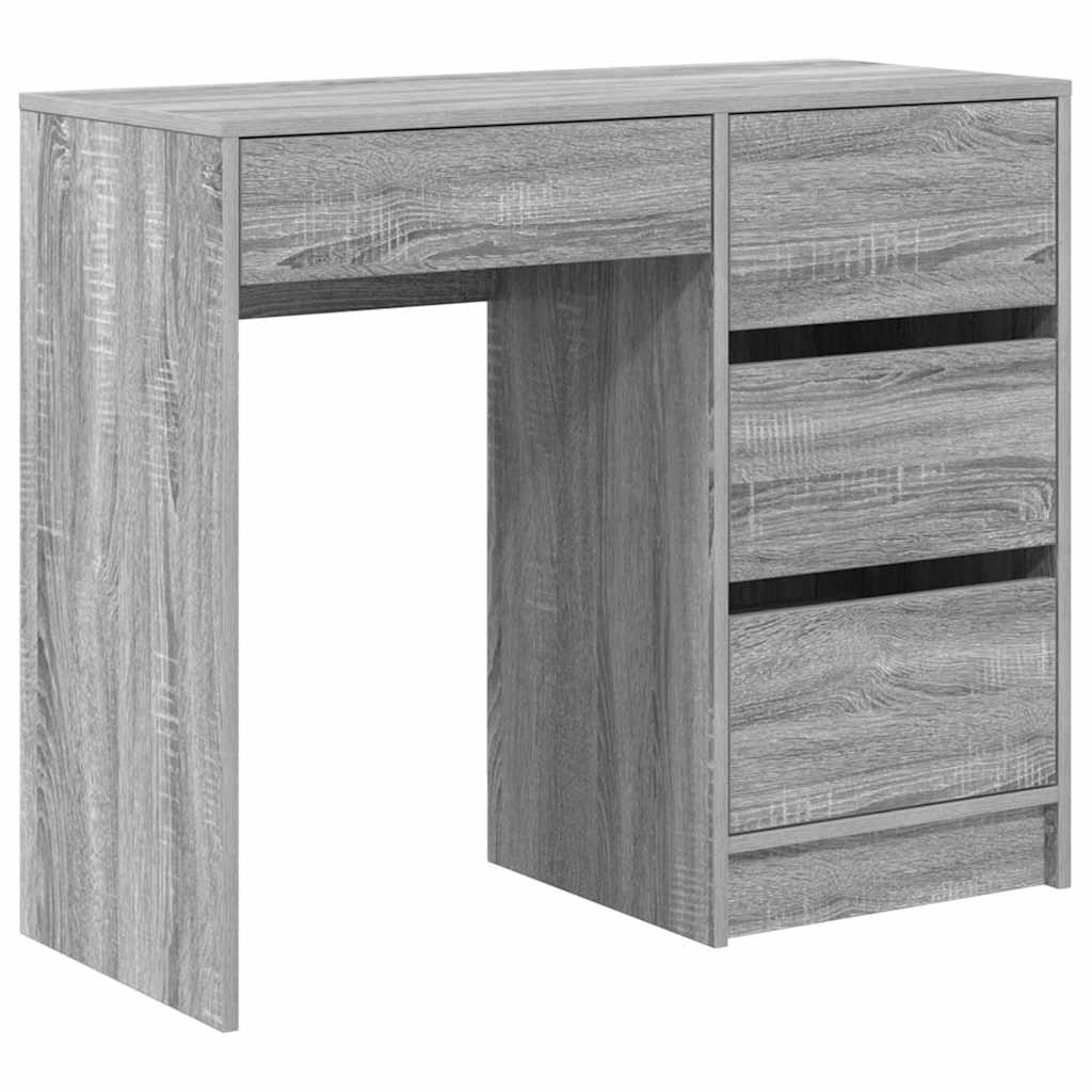 Bureau met lade Grijs Sonoma 90 x 37,5 x 75 cm Bewerkt hout