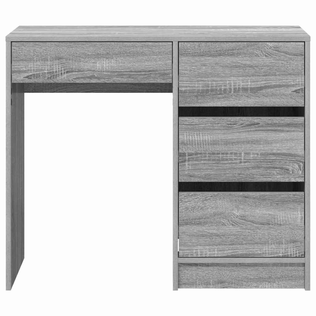 Bureau met lade Grijs Sonoma 90 x 37,5 x 75 cm Bewerkt hout