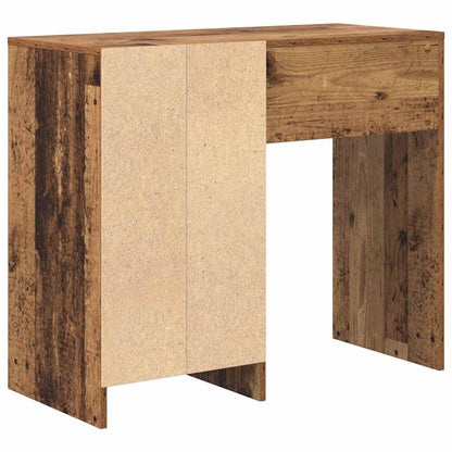 Bureau met lade Oud Hout 90 x 37,5 x 75 cm Bewerkt hout
