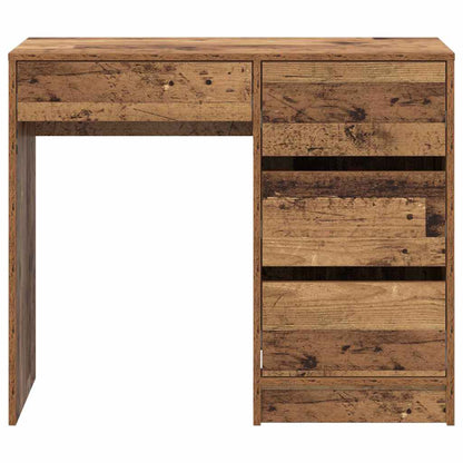 Bureau met lade Oud Hout 90 x 37,5 x 75 cm Bewerkt hout
