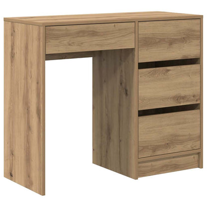 Bureau met lade Artisan Eiken 90 x 37,5 x 75 cm Bewerkt hout