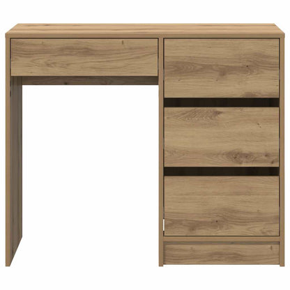 Bureau met lade Artisan Eiken 90 x 37,5 x 75 cm Bewerkt hout