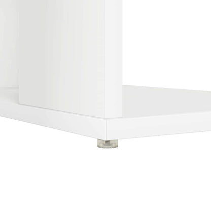 Bureau met plank met opslag Wit 130 x 50.5 x 75 cm Bewerkt hout