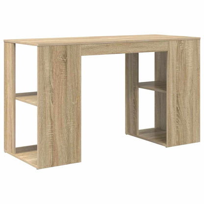 Bureau met plank Sonoma Eiken 130 x 50.5 x 75 cm Bewerkt hout
