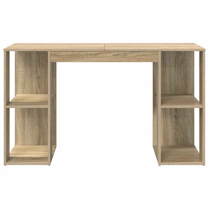 Bureau met plank Sonoma Eiken 130 x 50.5 x 75 cm Bewerkt hout
