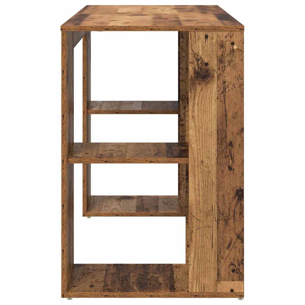 Bureau met plank Oud Hout 130 x 50.5 x 75 cm Bewerkt hout