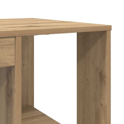 Bureau met plank Artisan Eiken 130 x 50.5 x 75 cm Bewerkt hout
