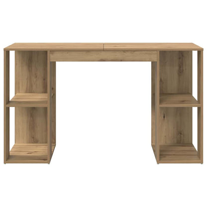 Bureau met plank Artisan Eiken 130 x 50.5 x 75 cm Bewerkt hout