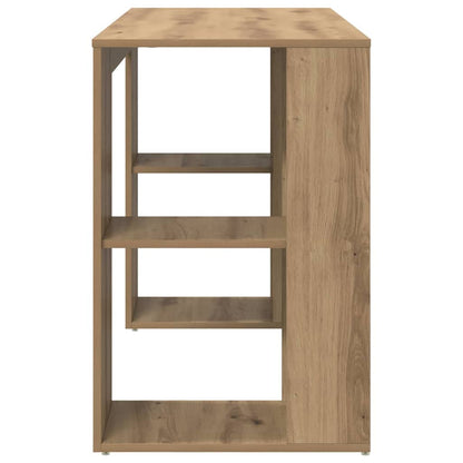 Bureau met plank Artisan Eiken 130 x 50.5 x 75 cm Bewerkt hout
