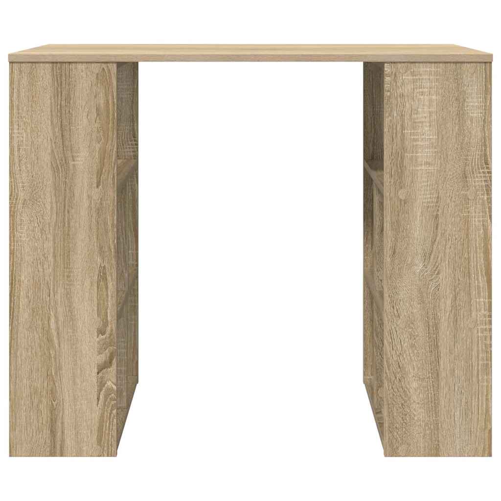 Bureau met plank Sonoma Eiken 90 x 50 x 75 cm Bewerkt hout