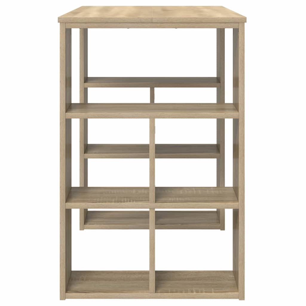 Bureau met plank Sonoma Eiken 90 x 50 x 75 cm Bewerkt hout