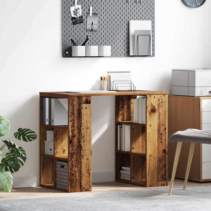 Bureau met plank Oud Hout 90 x 50 x 75 cm Bewerkt hout