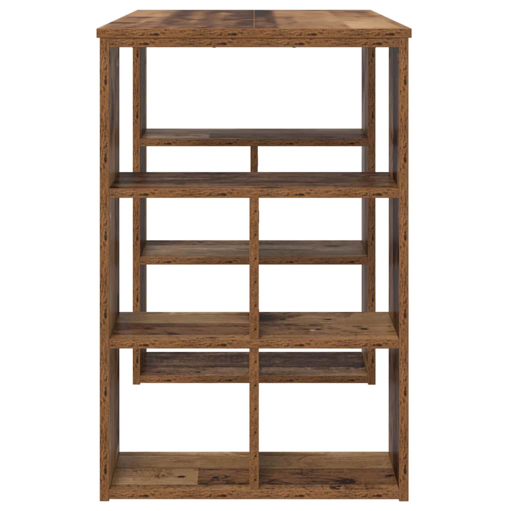 Bureau met plank Oud Hout 90 x 50 x 75 cm Bewerkt hout